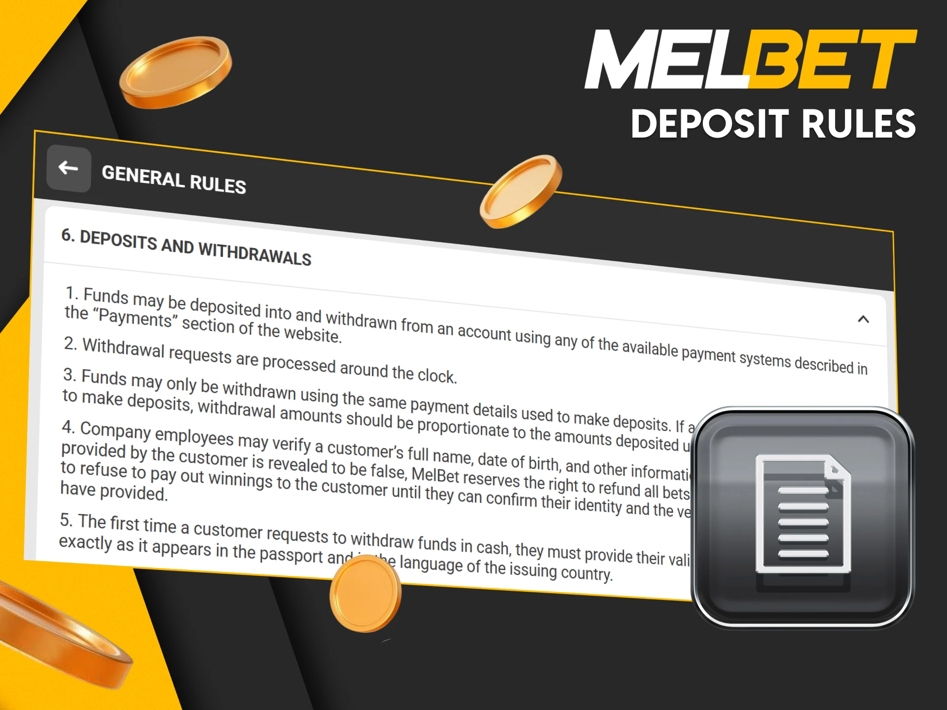 Deposit rules for players at Melbet Sri Lanka including minimum amounts and payment methods.