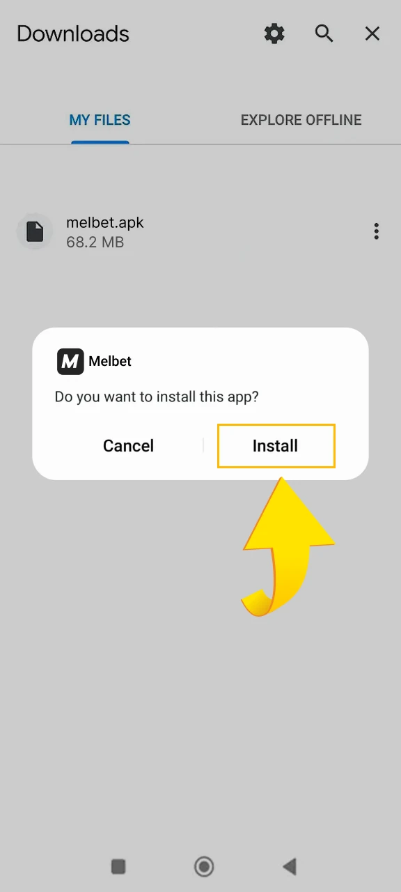 After downloading the app, open it and start playing.