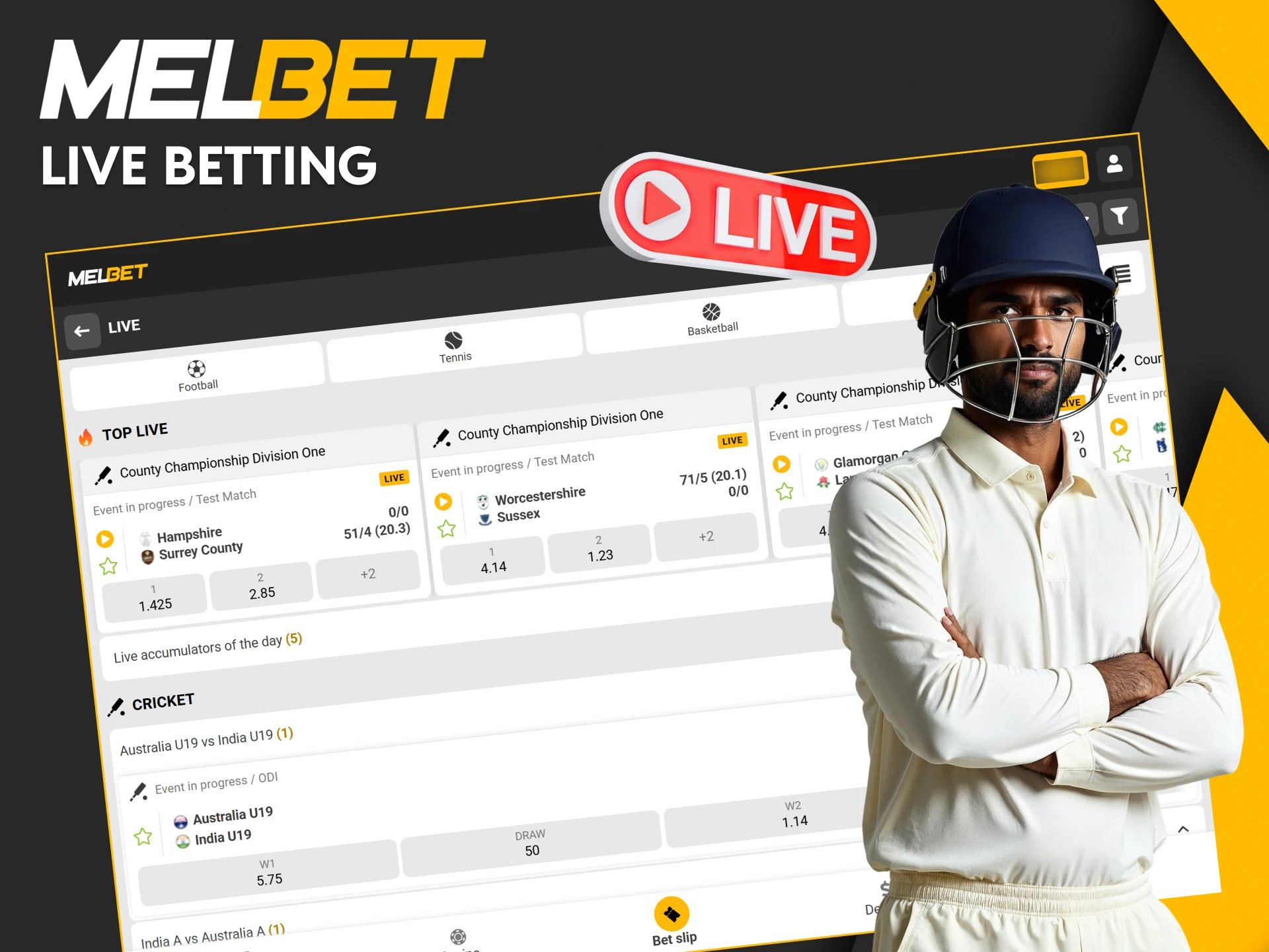 Place bets on live matches with real-time odds on Melbet Sri Lanka.