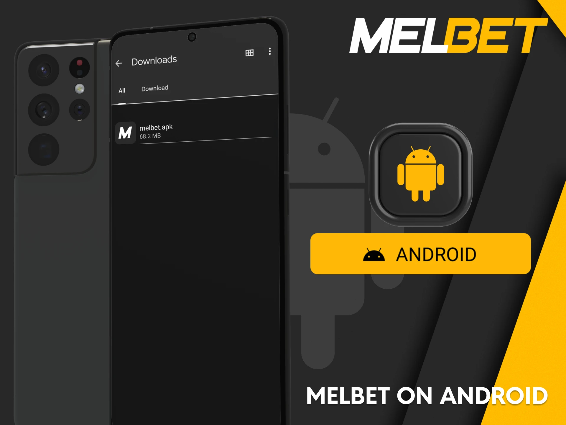 Step-by-step instructions for installing the Melbet app on Android.